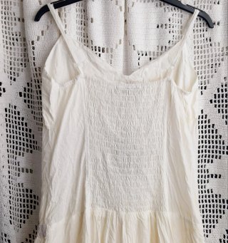 Vestido 101 IDEES degradê branco e amarelo M