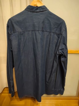 Camisa vaquera hombre azul