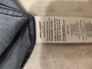 Camisa vaquera hombre azul
