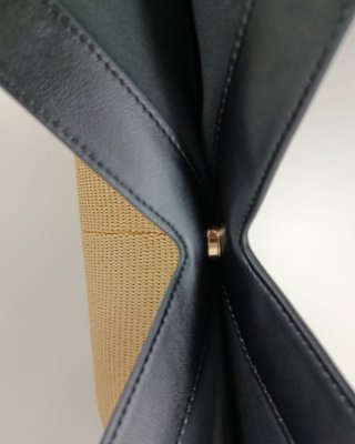 Bolso Tote Rafia Beige y Negro XXL