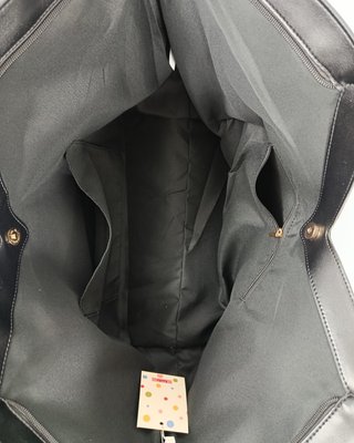 Bolso Tote Rafia Beige y Negro XXL