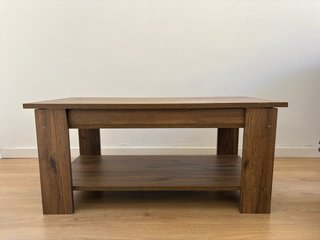 Mesa de centro elevable madera y metal
