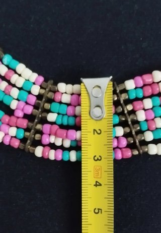 Collar multi-hilos de cuentas / Etnico / Ibicenco