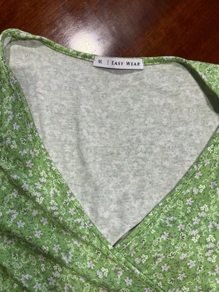 Vestido verde floral Easy Wear