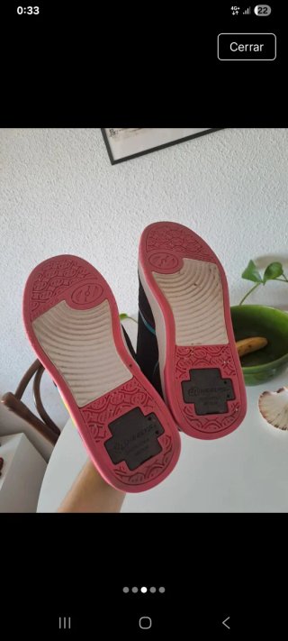 Zapatillas Heelys Negras y Rosas