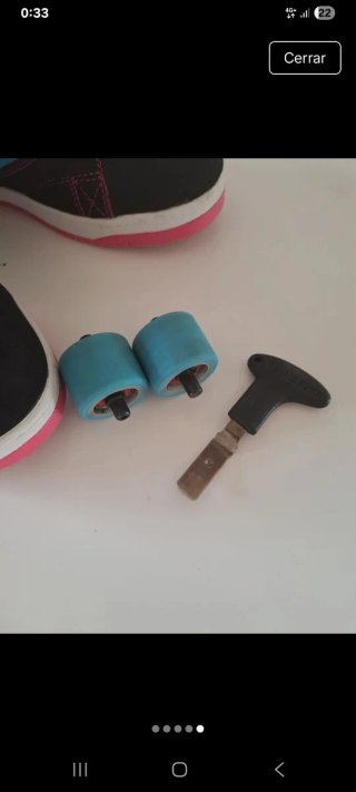 Zapatillas Heelys Negras y Rosas