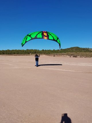 Parapente RC Verde y Negro