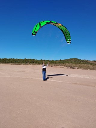 Parapente RC Verde y Negro