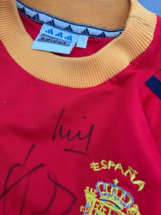Camiseta Fútbol España Adidas Firmada