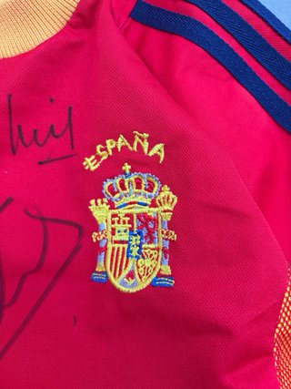 Camiseta Fútbol España Adidas Firmada