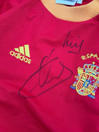 Camiseta Fútbol España Adidas Firmada