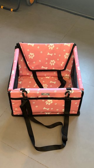 Asiento Coche Mascota Rosa