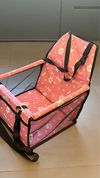 Asiento Coche Mascota Rosa