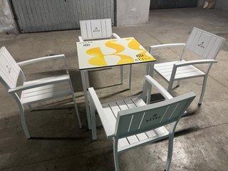 32 sillas y 8 mesas 20€/unidad