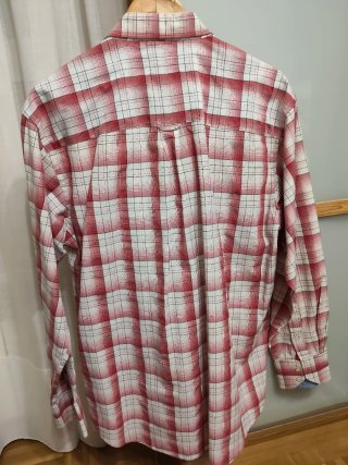 Camisa Lacoste cuadros rojos y blancos Talla XL