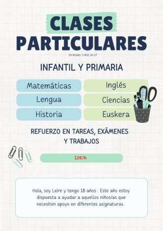 Clases particulares en Bilbao