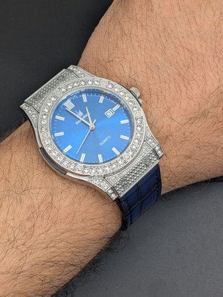 Orologio SHARGU Uomo Cristalli Blu