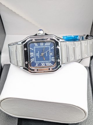 Orologio Uomo Donna 34 mm Stile Santos