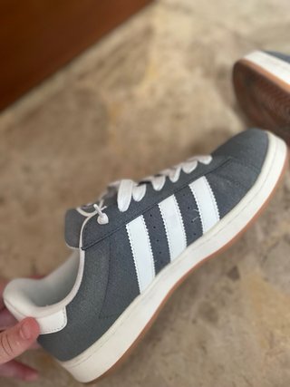 Zapatillas Adidas Campus Gris y Blanco