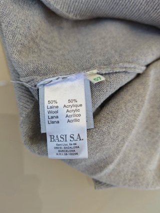 Jersey Lacoste Talla 7 Gris