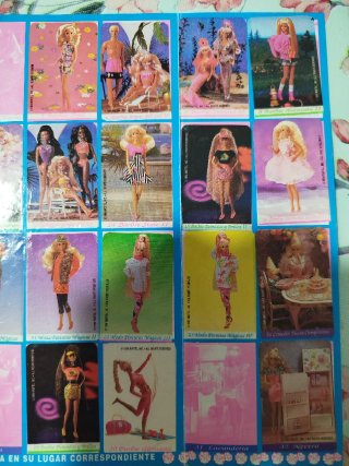 Album cromos Chicle Colección Barbie años 90