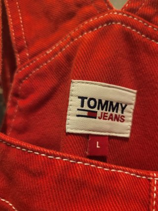 Peto, Vestido Tommy Hilfiger vaquero Rojo