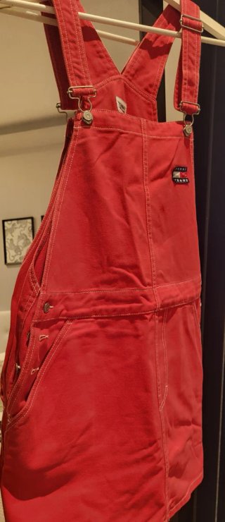 Peto, Vestido Tommy Hilfiger vaquero Rojo