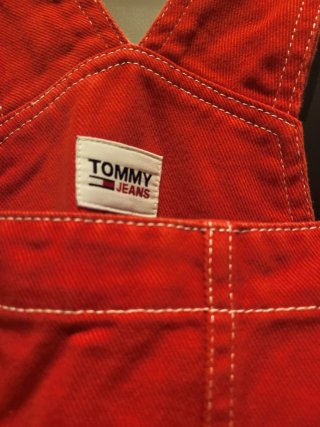 Peto, Vestido Tommy Hilfiger vaquero Rojo