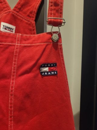 Peto, Vestido Tommy Hilfiger vaquero Rojo