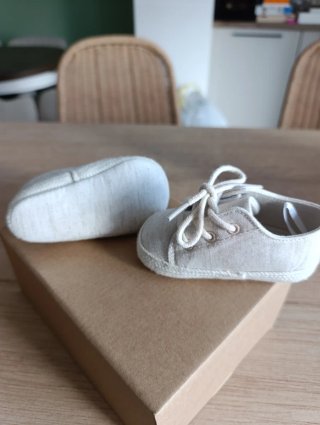 Zapatos bebé loneta beige T18/19