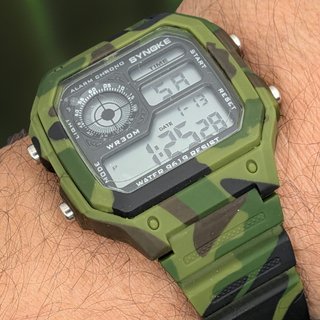 Orologio Digitale Militare SYNOKE Mimetico