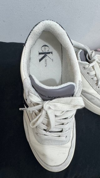 Zapatillas Calvin Klein Jeans Clásicas Blancas y N