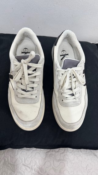 Zapatillas Calvin Klein Jeans Clásicas Blancas y N