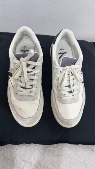 Zapatillas Calvin Klein Jeans Clásicas Blancas y N