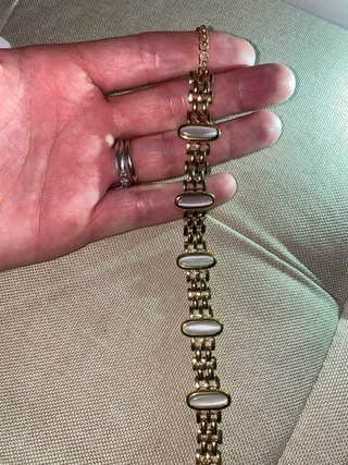 Bracciale donna con pietre madreperla oro