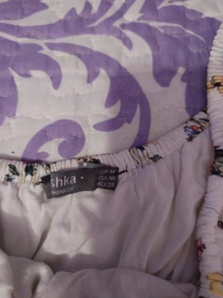 Top floral sin tirantes talla única