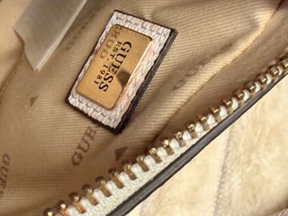 Bandolera Guess Rosa Logo