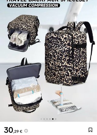 Mochila de viaje con compresión