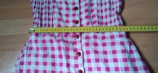 Mono Zara cuadros rosa y blanco Talla XS