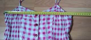 Mono Zara cuadros rosa y blanco Talla XS