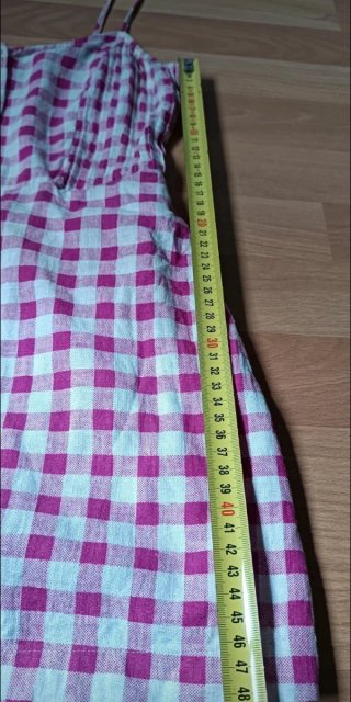 Mono Zara cuadros rosa y blanco Talla XS