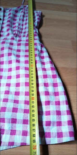 Mono Zara cuadros rosa y blanco Talla XS