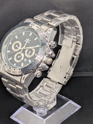 Orologio Uomo Stile Crono ZUC Silver Black