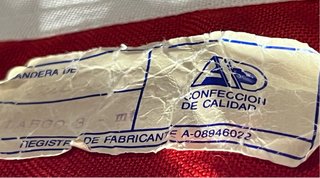 Bandera Embajada Cuba Vintage