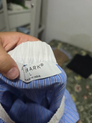 Falda estilo camisero azul y blanco