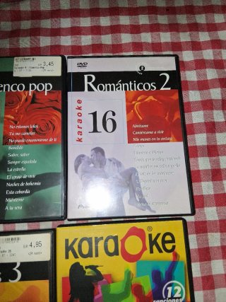 Lotes Karaoke DVD Flamenco Pop, Románticos, Balada