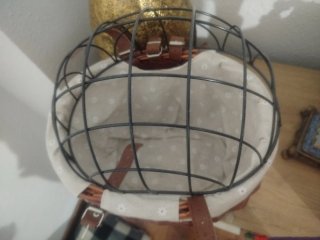 Cesta Mimbre Bicicleta con Jaula