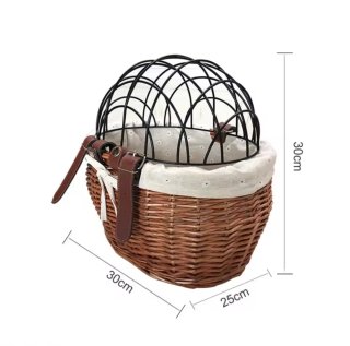 Cesta Mimbre Bicicleta con Jaula