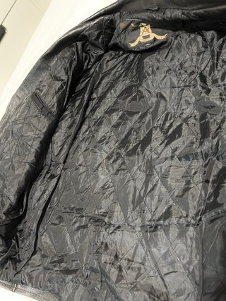 Chaqueta de cuero negra para hombre