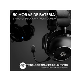Logitech G PRO X 2 Lightspeed 50mm grafeno